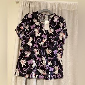 Disney the aristocats scrub top